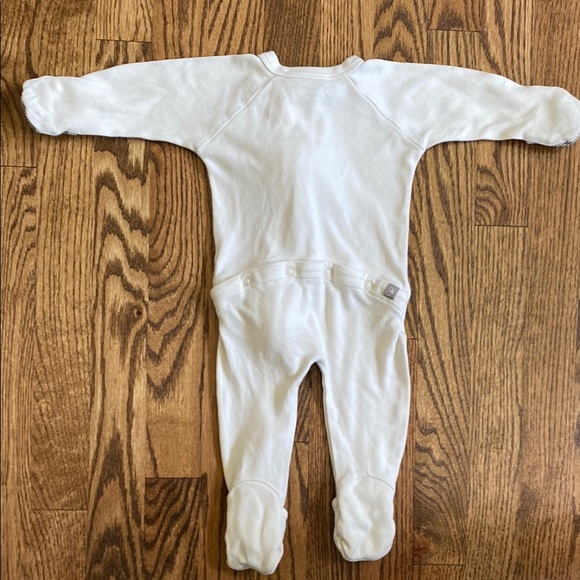 Cream Goumi viscose made from bamboo and organic cotton sleep&play footie, 3-6M - Picture 9 of 16